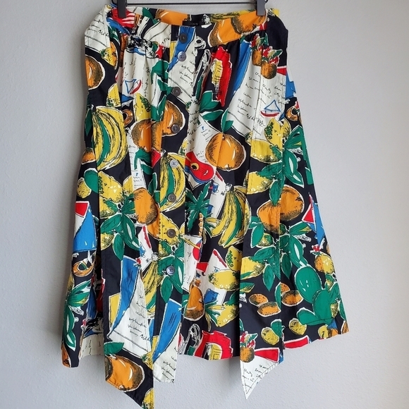 J. Crew Postcard Print Skirt size 8 NWT - Picture 3 of 7